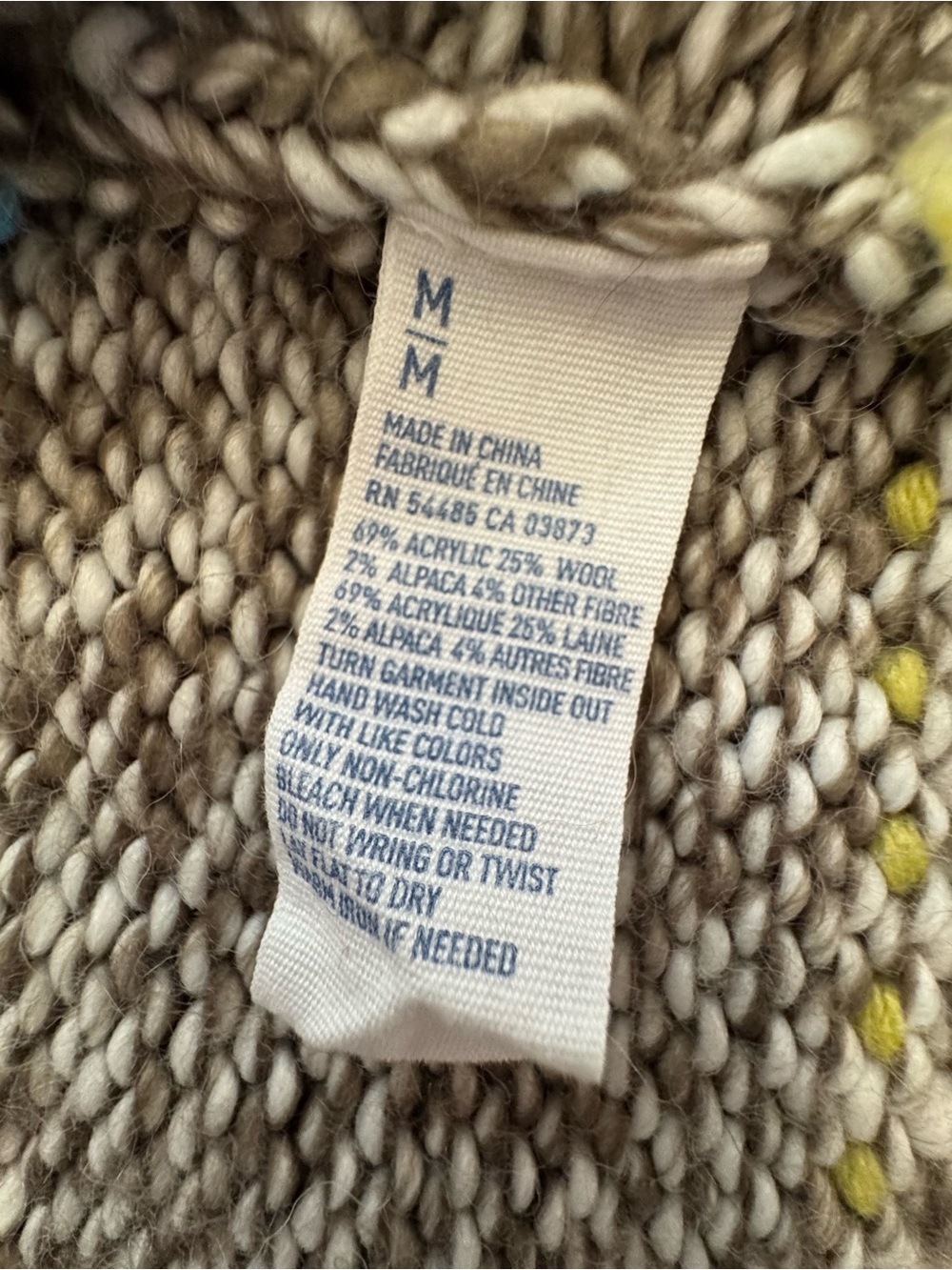 American Eagle Aztec Southwestern Chunky Knit Open Front Cardigan Sweater - Picture 8 of 9